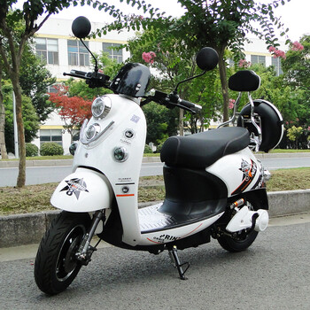 电动摩托车踏板两轮电动摩托车男女成人小绵羊电瓶车 旗舰系列(超威