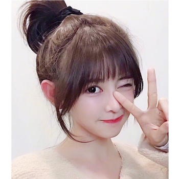 佰丝堂网红空气刘海片假发片女齐流留海真发无痕假