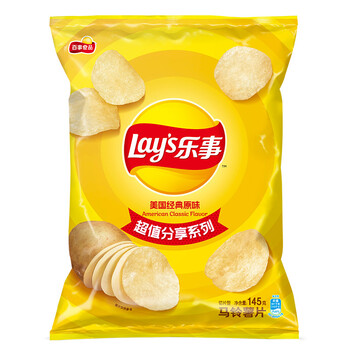 乐事薯片 乐事 Lay S 薯片休闲零食美国经典原味145g 新老包装随机发货 行情报价价格评测 京东