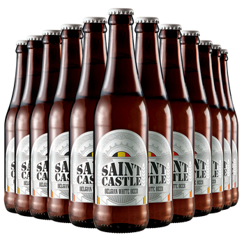 比利时进口精酿啤酒 saintcastle/圣堡小麦白啤酒330ml 12瓶装