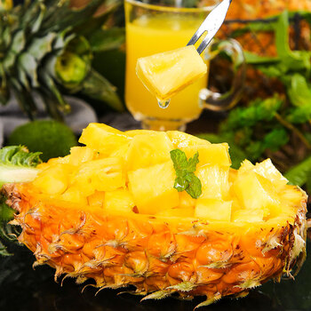 三十九度献鲜 海南金钻凤梨1斤 新鲜热带当季水果无眼金菠萝手撕凤梨