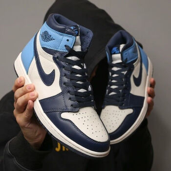 aj1男鞋高帮鞋男学生联名倒钩黑曜运动【纯原品质】 aj1黑曜石 45