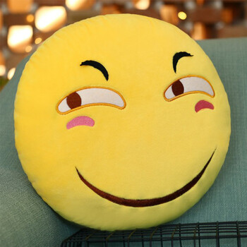 qq表情包抱枕毛绒玩具搞怪公仔玩偶靠枕沙发坐垫滑稽微信暖手手捂