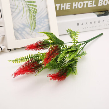 伊芙美 仿真松尾草塑料植物假草盆栽插花配材拍摄道具舞台置景家居