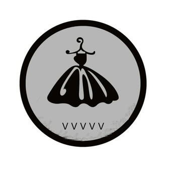 服装店圆形拍照穿衣镜前地毯试衣间衣帽间个性定制logo店铺名地垫 小