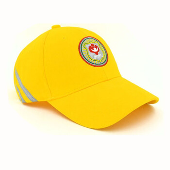 小黄帽中小学生安全帽小黄帽防晒帽反光帽小学生可调节出行 警示黄 l