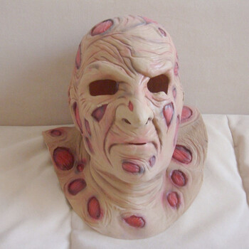 节鬼节恐怖鬼脸头套面具 搞怪吓人恶魔电锯惊魂小丑装扮道具 弗莱迪
