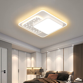 品居2023年新款主卧室灯led吸顶灯简约现代大气阳台客厅房间灯具 rj