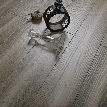 九图 美国红橡格丽斯工艺 原木纯实木地板 免龙骨锁扣耐地热地暖 天然