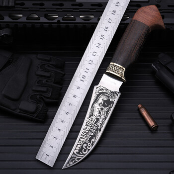 尼泊尔军刃刀弹簧钢刀刀具防身冷户外退役短刀长款野外求生