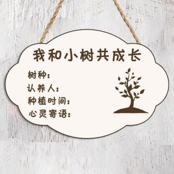 小学生植树节宣传挂牌图片