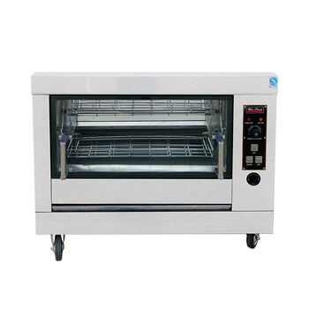 唯烤箱电烤鸡架旋转燃气烤箱商用烤鸡炉烤鸡翅腿卧式烤鸡架炉旋转旋转