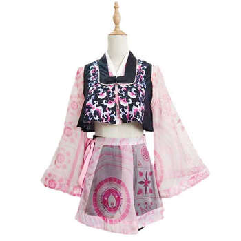 橙央blackpink打歌服女团演出服金智妮lisa刺绣爵士舞