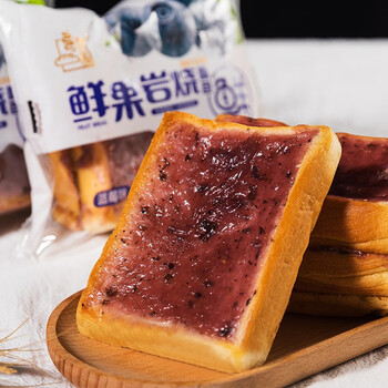 岩烧蓝莓面包 82g 15袋