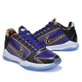 樊树纯原aj曼巴精神篮球鞋2代实战男鞋4低帮季后赛运动鞋湖人紫39