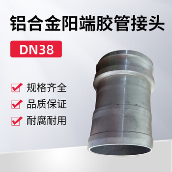 蓝宇星琳 3611铝合金阳端胶管接头DN38 1个
