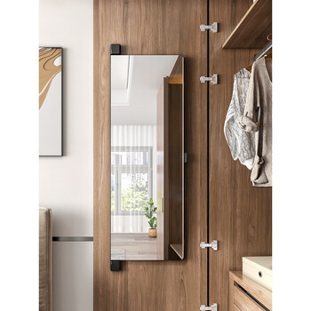 苏旅贴衣柜门后穿衣镜衣柜镜子衣橱全身镜穿衣试衣镜平对开门柜内置装