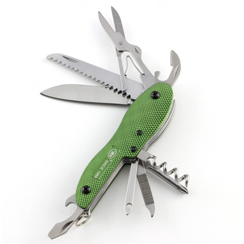 多功能瑞士军刀工具刀十二开组合折叠刀户外用刀 博友k827(9开)