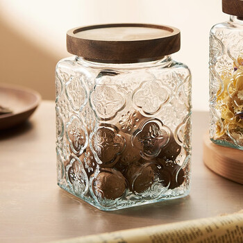 茶叶罐玻璃储物罐密封罐透明高档保鲜防潮茶罐大容量家用多功能罐子