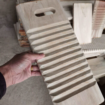 家用实木搓衣板衣板防滑防霉刷香樟木洗衣板小号木质长45宽1617厚25