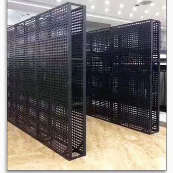 盎梓瓷砖展架挂墙冲孔板落地式挂架地砖陶瓷洞洞板展示架厂家直销现货