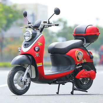 新国标电动车长跑爬坡跑外卖双人60v72v电摩踏板高速爬坡款红色72v