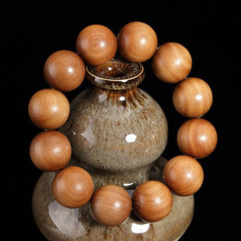 树娃 老料老山檀香木手串佛珠 印度迈索尔收藏把件念珠 手链男女款