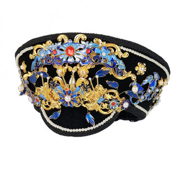 如懿传同款旗头甄嬛帽子如懿传清朝旗头佃子皇后贵妃娘娘头饰凤冠故宫