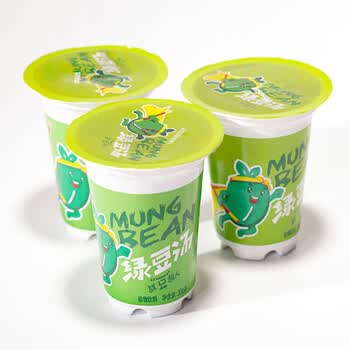 雪兰 绿豆冰沙绿豆沙爽绿豆汤迷你小饮料绿豆沙280ml*6杯(泡沫箱装) 2