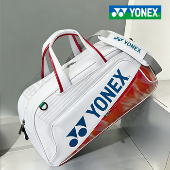 尤尼克斯 尤尼克斯羽毛球包yy国家队男女比赛训练单双肩独立鞋仓大容量 BA242CR 黑色 便携收纳袋挎包