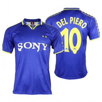 宁皙1997尤文图斯蓝色客场96-97皮耶罗齐达内c罗足球套装尤文球衣