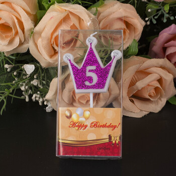 皇冠数字生日蜡烛0-9 儿童 创意 周岁装饰 派对布置装扮用品 皇冠数字