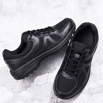 训鞋子黑色男春秋户外训练鞋解放劳保鞋胶鞋超轻跑鞋 5302-黑色作训鞋