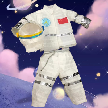 儿童环保创意服装环保时装秀环保服男童儿童太空服宇航员环保衣服男童