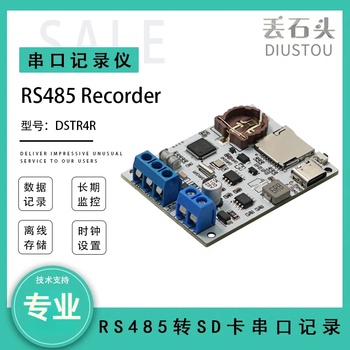 丢石头 USB/TTL/RS232/RS485串口记录仪 转TF卡模块 时间戳 TXT文件存档 RS485串口记录仪 1盒