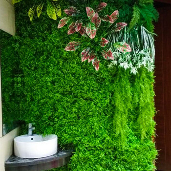 绿植墙仿真植物墙装饰客厅室内背景花墙面绿色壁挂塑料假草坪阳台 米