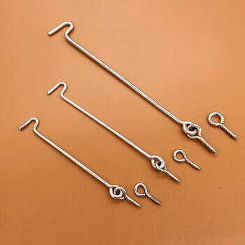 加厚实心风钩 门窗钩门勾风勾 老式窗户钩推拉木门窗支撑固定搭扣 8寸