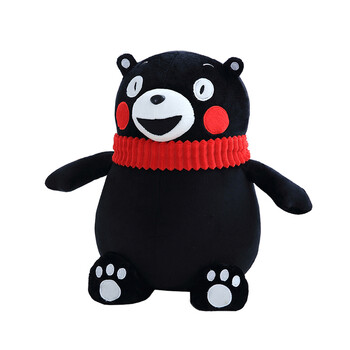 公仔抱枕靠枕熊娃娃抱抱熊网红玩偶毛绒玩具熊女孩生日礼物女生 黑色