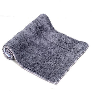 桑菽平板拖把替换布加厚拖把布平板拖布头拖地布夹固式替换布 加厚款