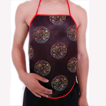 【京东精选】 肚兜 男成人男士金纯棉艾草男式吊带内衣中老年成人护肚