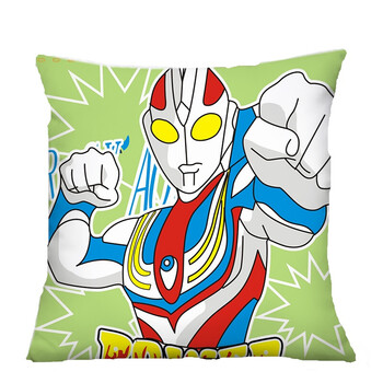毛绒布艺 靠垫/抱枕 zxz 咸蛋超人迪迦奥特曼双面照片抱枕头定制沙发
