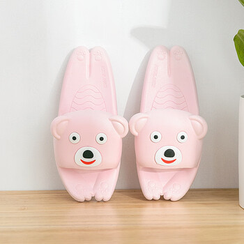 夏季儿童拖鞋韩版卡通立体一家三口亲子软底个性家居家凉拖鞋 趴趴熊