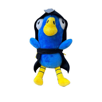 玩偶新品goose goose duck plush doll游戏毛绒玩偶鸭公仔 穿衣服蓝色