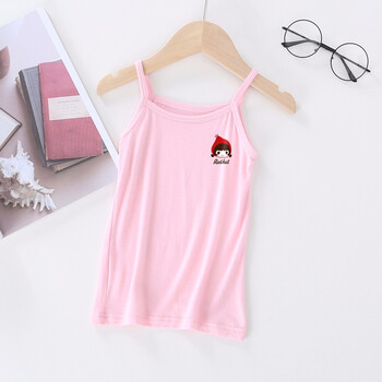 绚萌女童吊带背心莫代尔夏薄款宝宝儿童内衣小女孩外打底内穿中大童潮