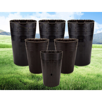 营养钵 育苗杯塑料 加厚营养杯 黑色育苗杯树苗育苗钵大号育苗盆 15*