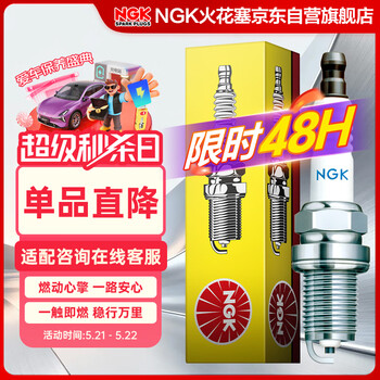 NGK镍合金火花塞DCPR7E四支赛欧乐风乐骋科鲁兹凯越宝骏宏光荣光悦翔