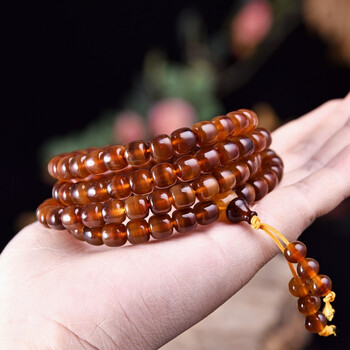 韩莹天然满血山龟手串甲龟壳圆珠捅珠108佛珠念珠手链民族风珍品桶珠
