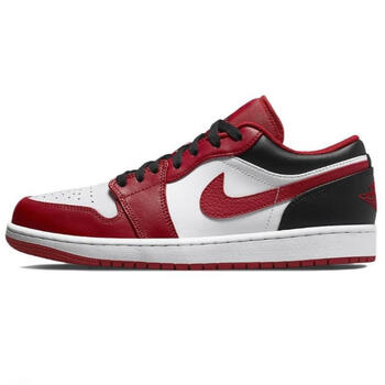 耐克(nike)air jordan 1 low aj1红白黑芝加哥男子低帮篮球鞋 553558