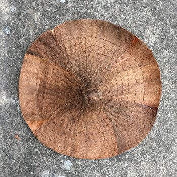 纯手工缝制蓑衣帽子斗笠帽子老物件收藏家居演出道具农家乐装饰品