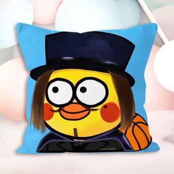 黑子抱枕恶搞表情包坤真爱粉双面定制生日礼物枕头 h31-鸡你太美-8号